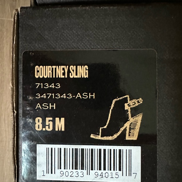 Frye peep toe booties, size 8.5, ash color - Picture 3 of 6